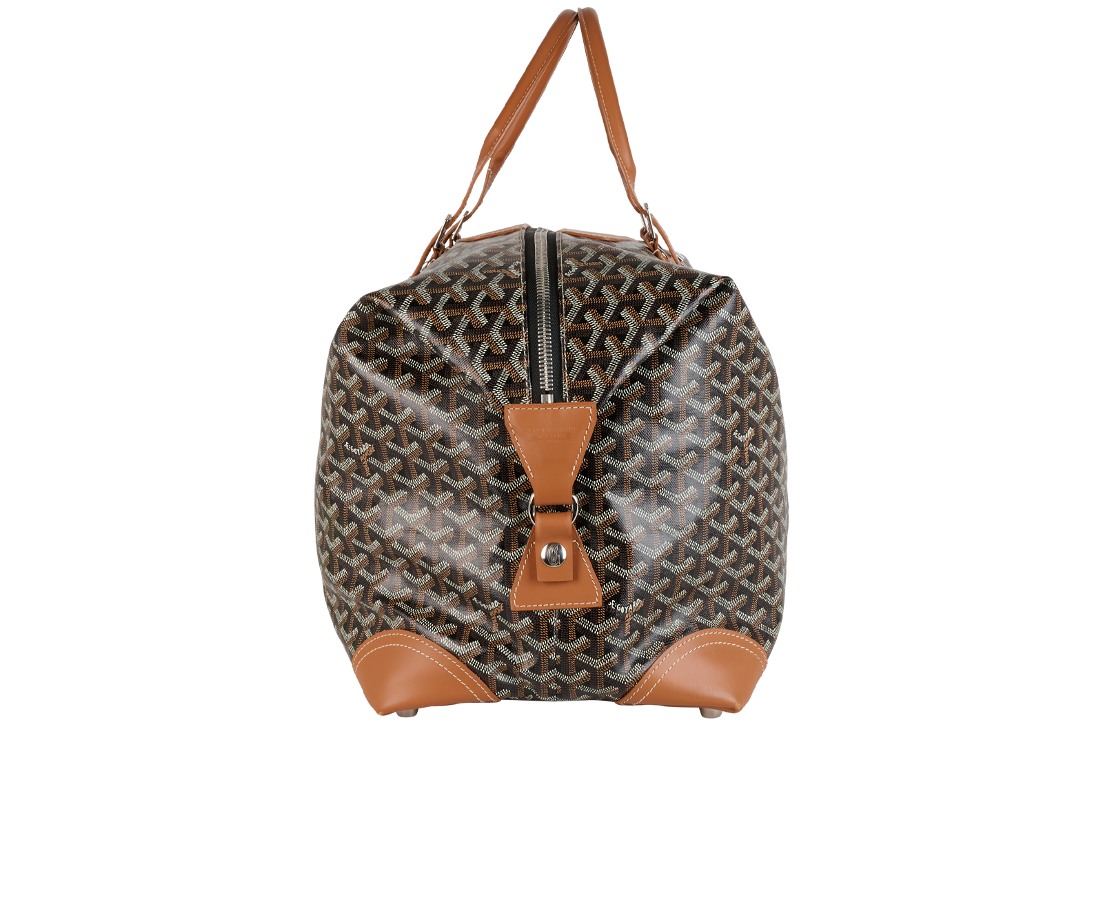 Bowling 55 Travel Bag, &pound;1,800, Handbags, Black/Tan, Canvas, Bottom view